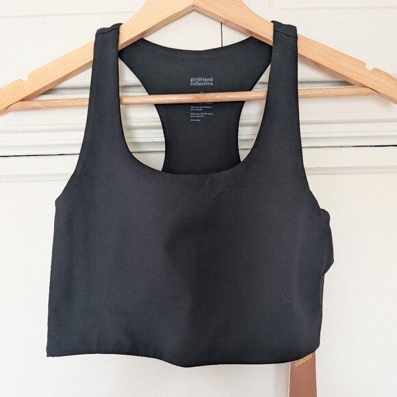 BNWT Girlfriend Collective Black Paloma Racerback Bra, small - Picture 6 of 7